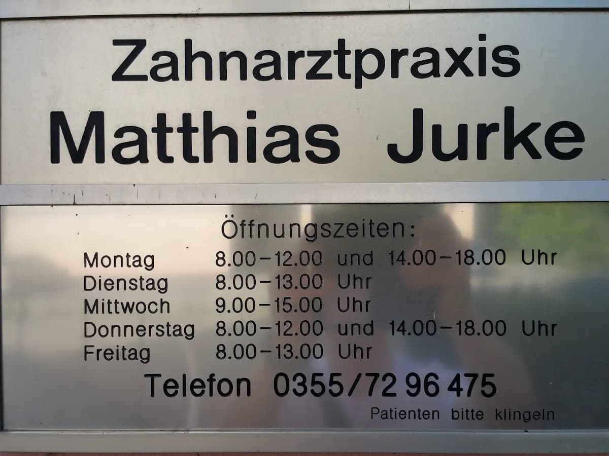 Herr Matthias Jurke — Foto aus dem Google-Eintrag der Praxis