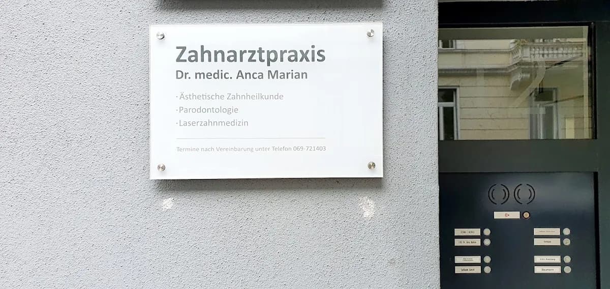 Dr. Anca Marian Zahnarztpraxis — Foto aus dem Google-Eintrag der Praxis