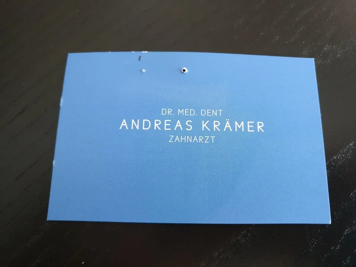 Dr. med. dent. Andreas Krämer — Foto aus dem Google-Eintrag der Praxis