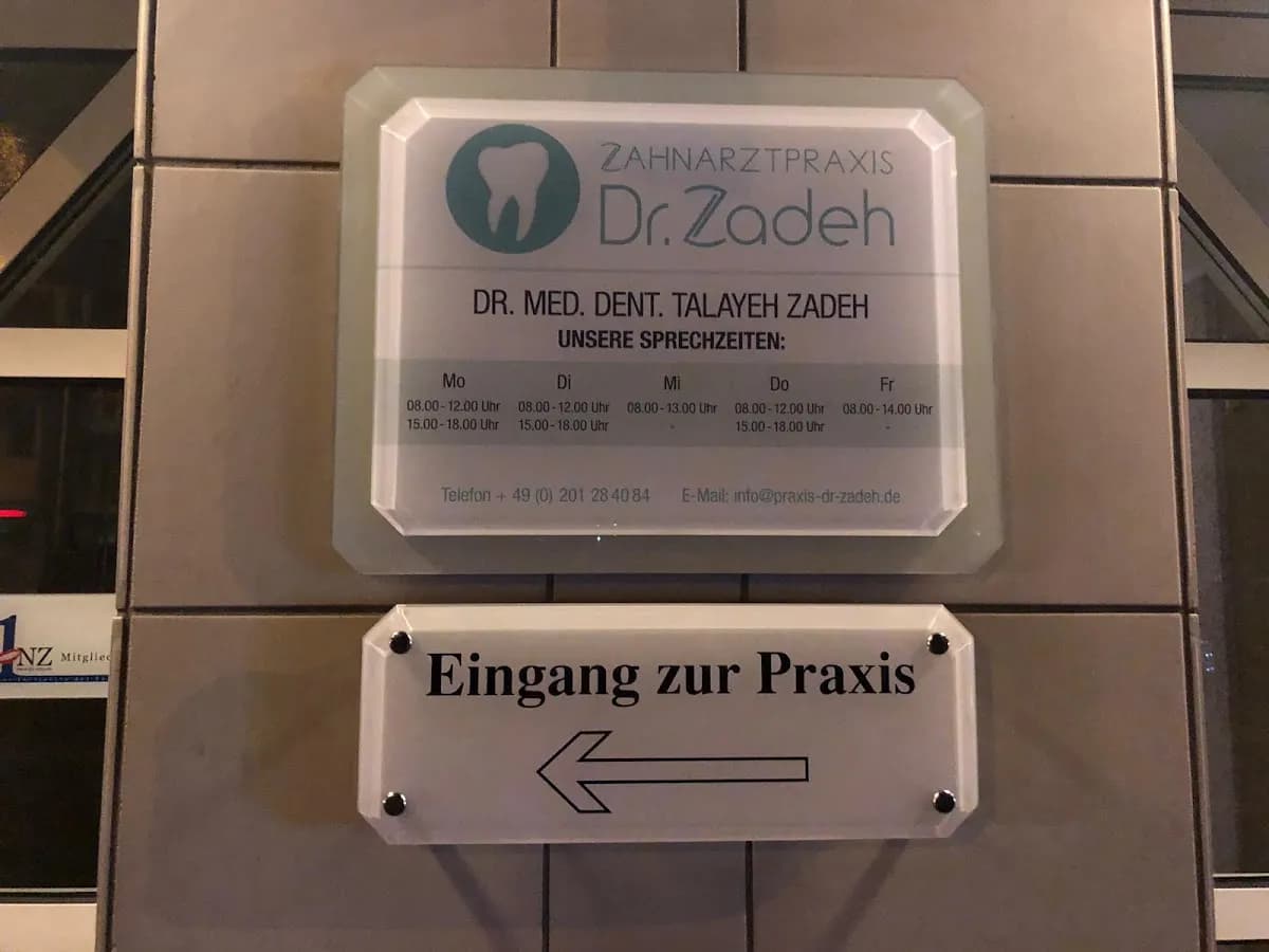 Dr. Talayeh Zadeh Zahnärztin — Foto aus dem Google-Eintrag der Praxis