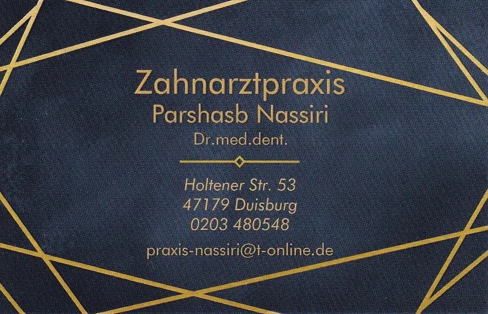 Herr Dr. Parshasb Nassiri - Duisburg — Foto aus dem Google-Eintrag der Praxis