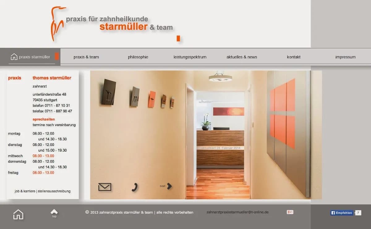 Thomas Starmüller - Praxis für Zahnheilkunde — Foto aus dem Google-Eintrag der Praxis