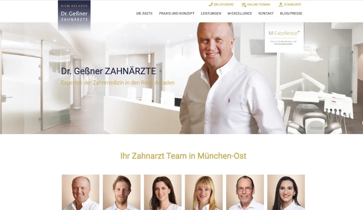 Zahnarzt Trudering-Riem Arcaden | Dr. Geßner Zahnärzte — Foto aus dem Google-Eintrag der Praxis