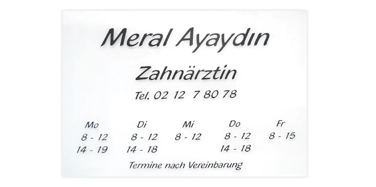 Zahnarztpraxis Ayaydin — Foto aus dem Google-Eintrag der Praxis