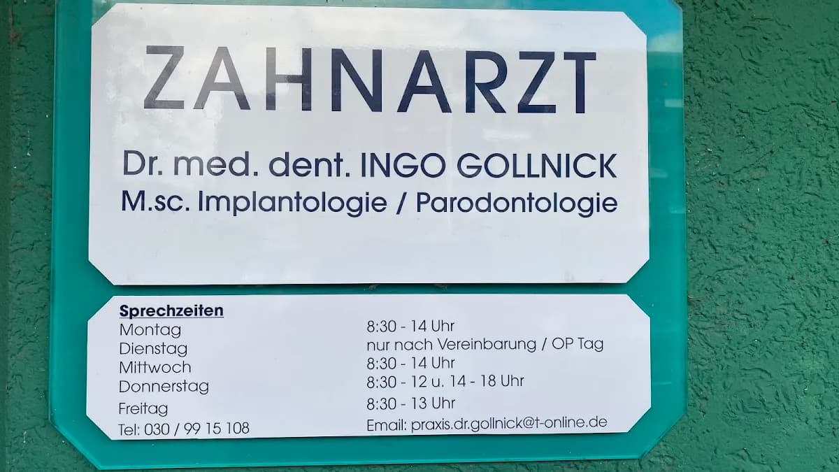 Zahnarztpraxis Dr. Ingo Gollnick — Foto aus dem Google-Eintrag der Praxis