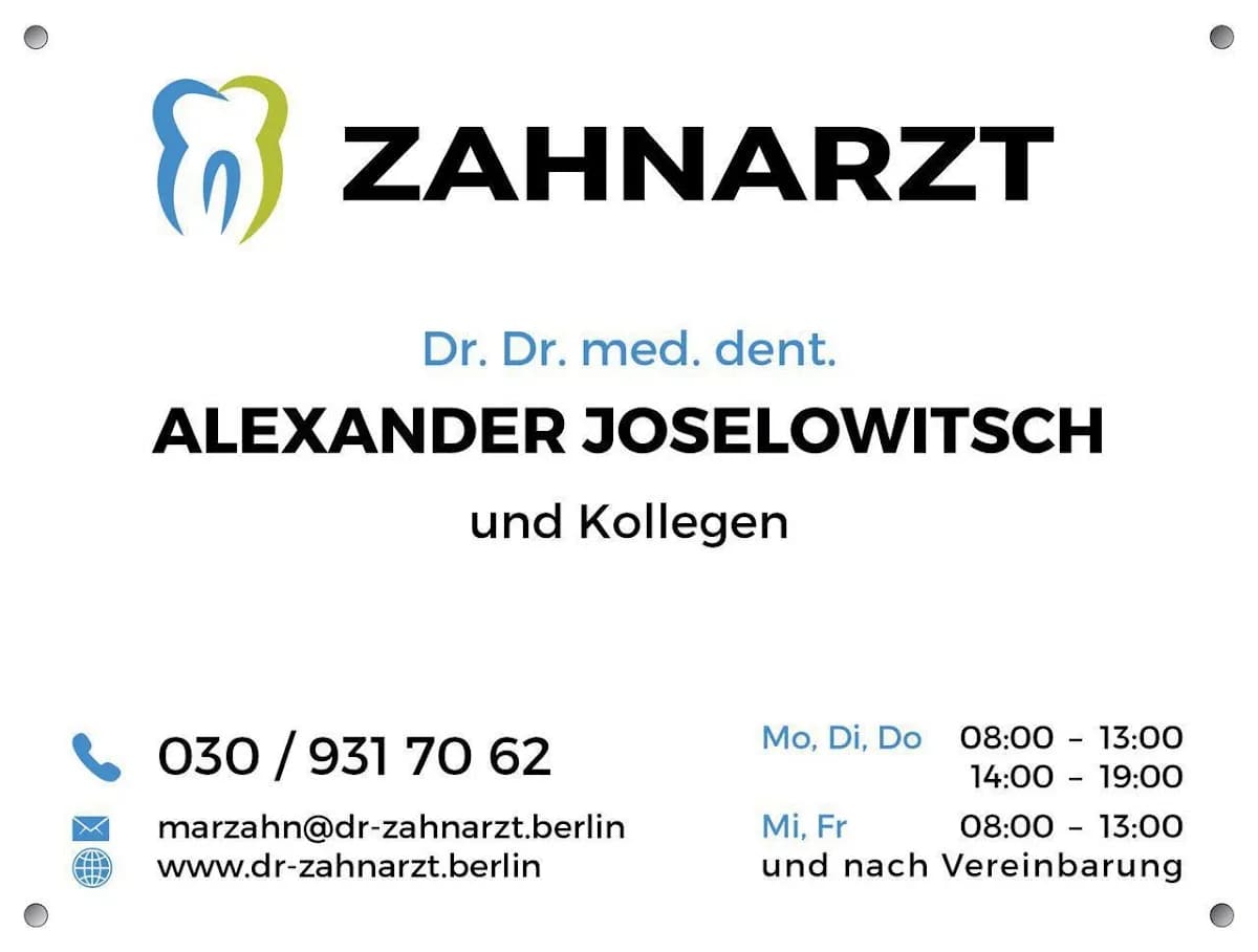 Zahnarztpraxis Dr. Joselowitsch - Berlin Marzahn — Foto aus dem Google-Eintrag der Praxis
