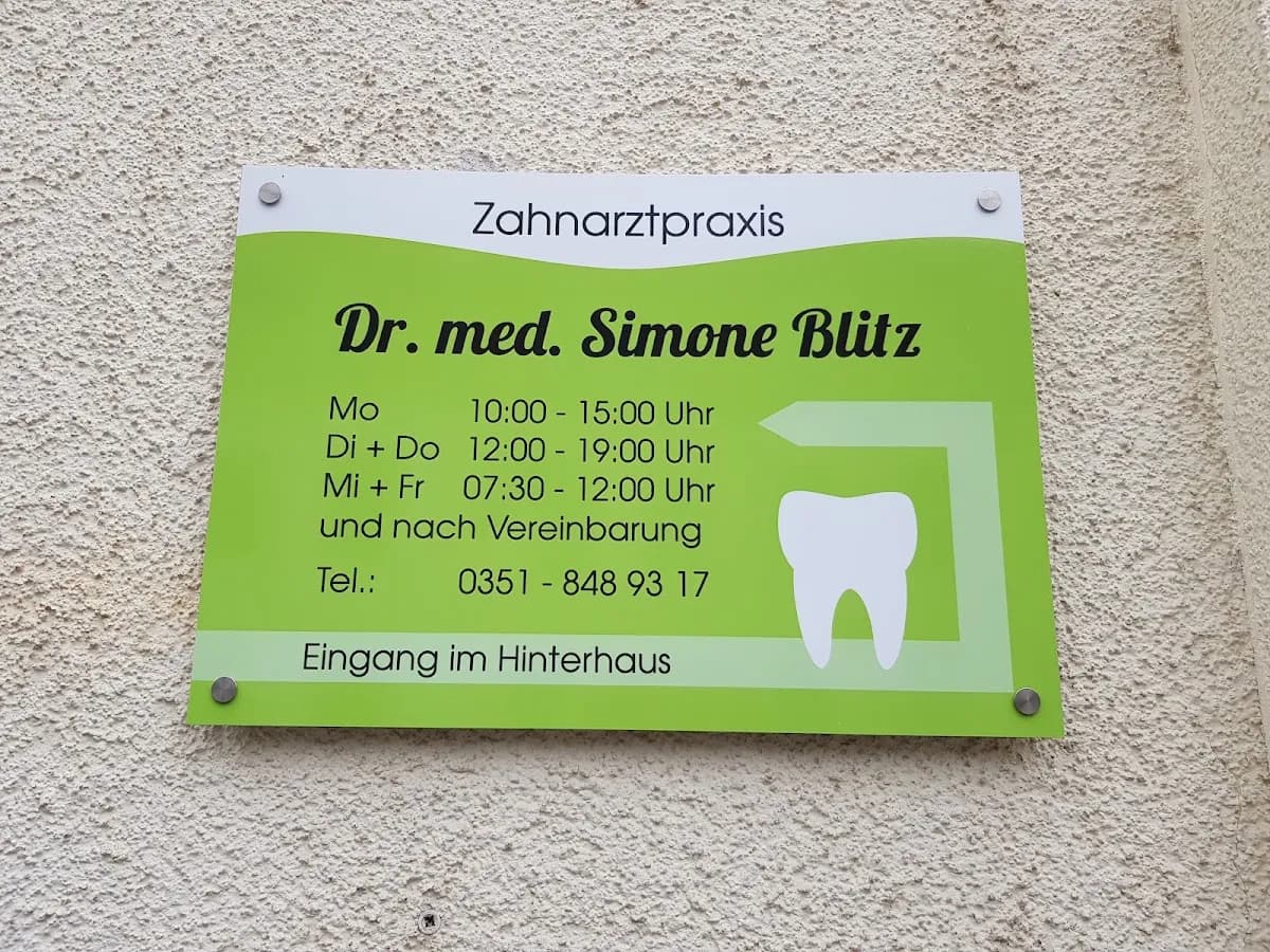 Zahnarztpraxis Dr. med. Simone Blitz — Foto aus dem Google-Eintrag der Praxis