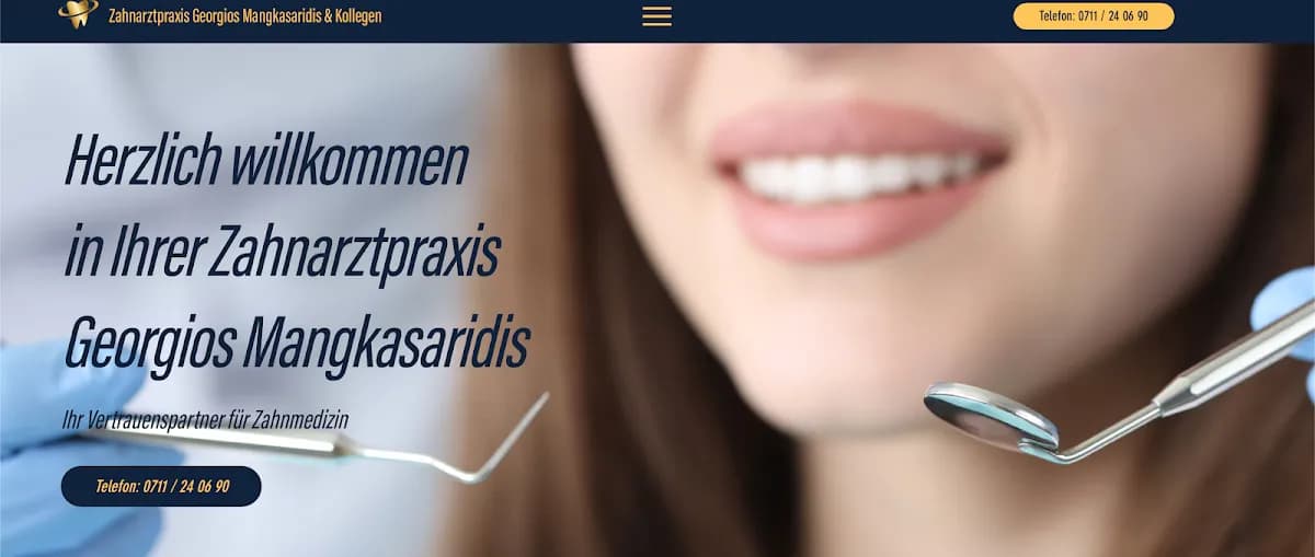 Zahnarztpraxis Georgios Mangkasaridis — Foto aus dem Google-Eintrag der Praxis
