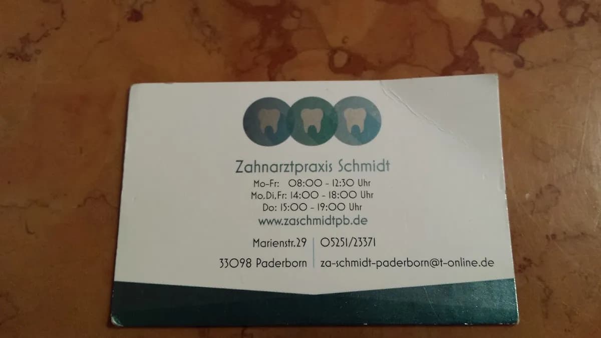 Zahnarztpraxis Schmidt — Foto aus dem Google-Eintrag der Praxis
