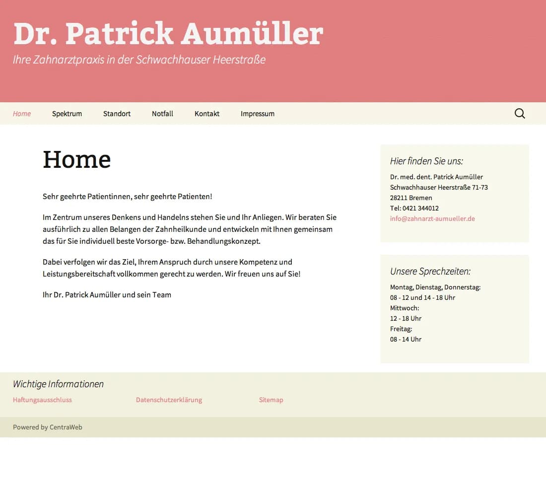 Zahnarztpraxis Schwachhauser Heerstraße - Dr. Patrick Aumüller — Foto aus dem Google-Eintrag der Praxis
